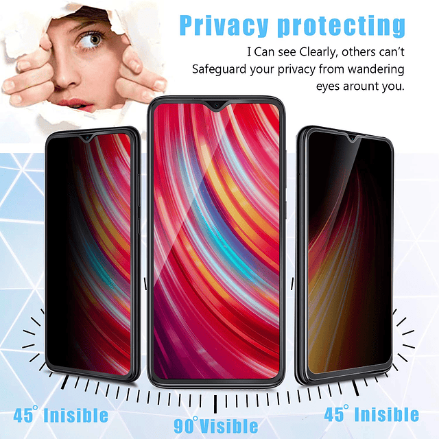 Anbzsign 2 unidades Xiaomi Redmi Note 8 Pro 6.53" Protector