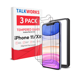 TALK WORKS Protector de pantalla de vidrio templado para iPh