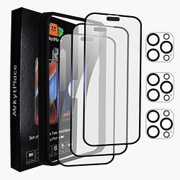 Paquete de 3 protectores de pantalla para iPhone 14 + Paquet