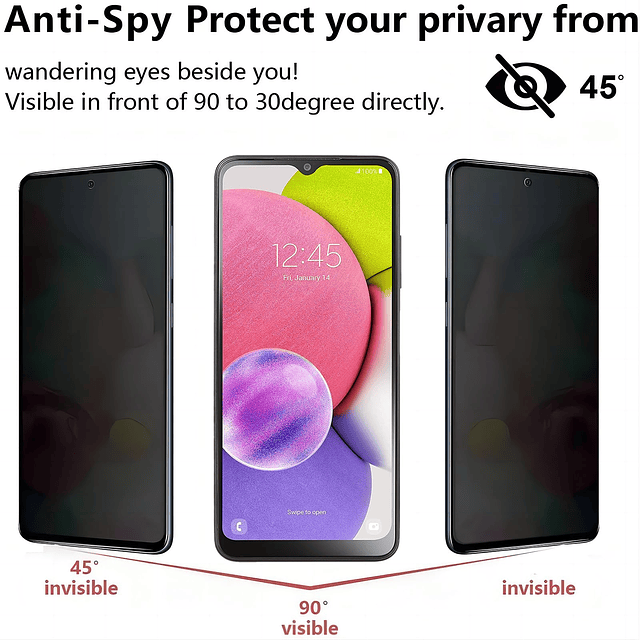 2+2Pack Protector de Pantalla de Privacidad y Protector de L