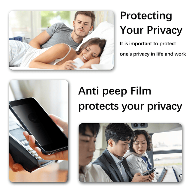 Paquete de 2 protectores de pantalla de privacidad diseñados