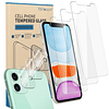 Paquete de 3 protectores de pantalla para iPhone 11 con 3 pr