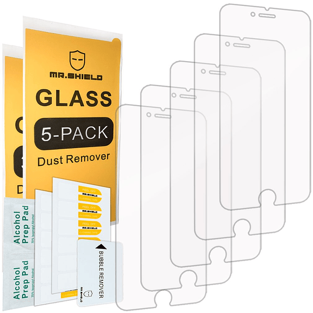 5-PACK Diseñado para iPhone 6 / iPhone 6S vidrio templado Pr