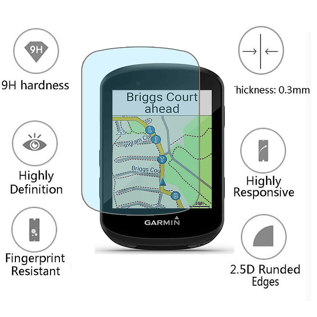 Protector de Pantalla y Funda de Silicona para Garmin Edge 5