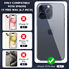 Paquete de 3 Protector de pantalla para iPhone 15 Pro Max, P