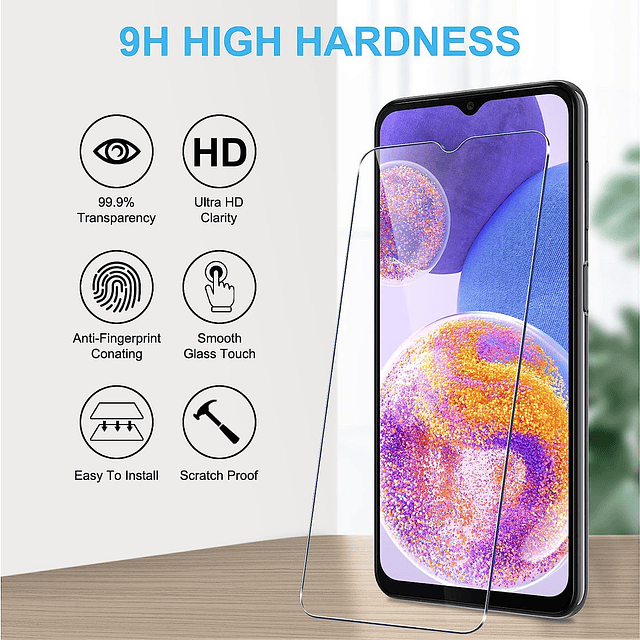 Paquete de 3 para protector de pantalla BLU View Speed ​​5G