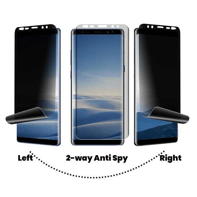 Galaxy Note 8 Protector de pantalla de privacidad de 2 vías