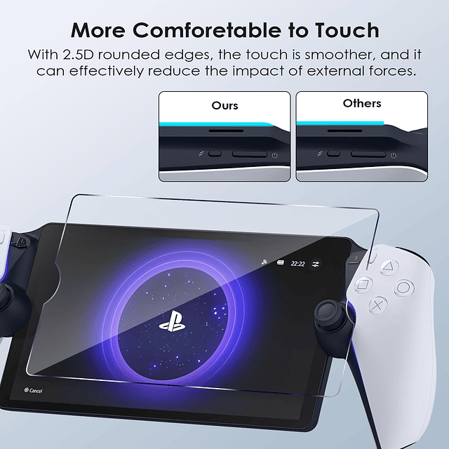 Paquete de 2 protectores de pantalla para PlayStation Portal