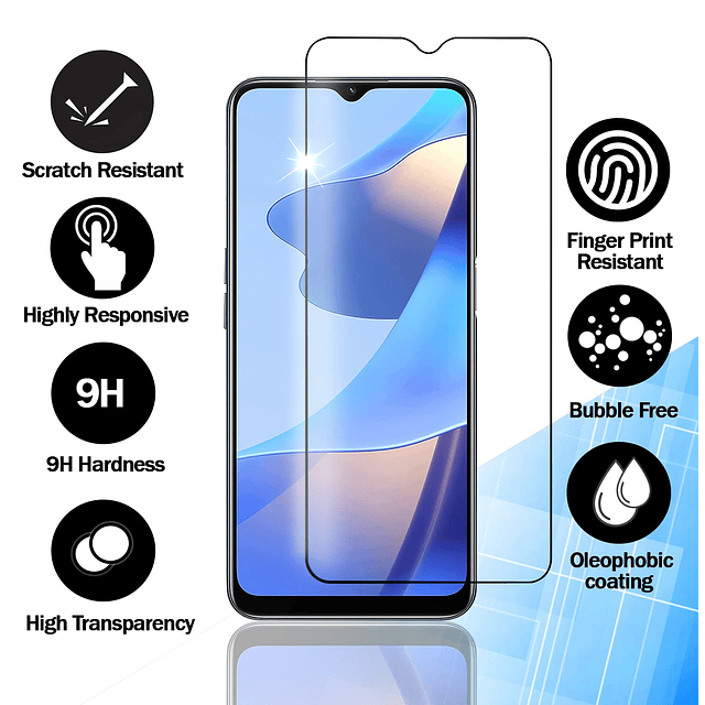 Protector de pantalla paquete de 3 para Samsung Galaxy A22 5