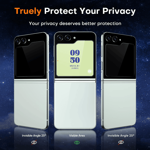 Paquete de 4 protectores de pantalla de privacidad compatibl