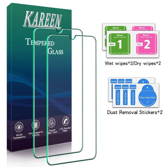 Paquete de 2 Protector de Pantalla Diseñado para Samsung Gal