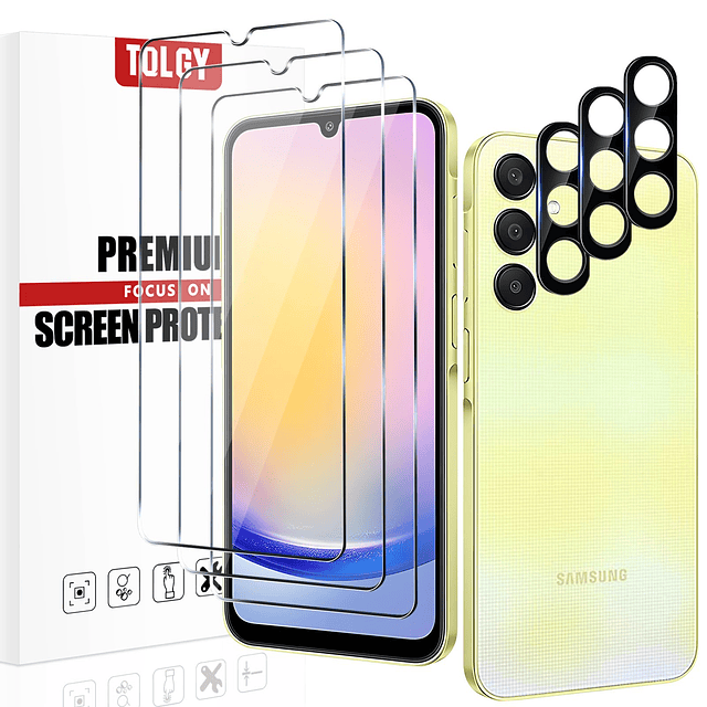 3 Pack Protector de Pantalla para Samsung Galaxy A25 5G con