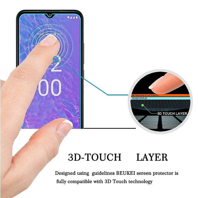 3 unidades compatible con Nokia C210 protector de pantalla d