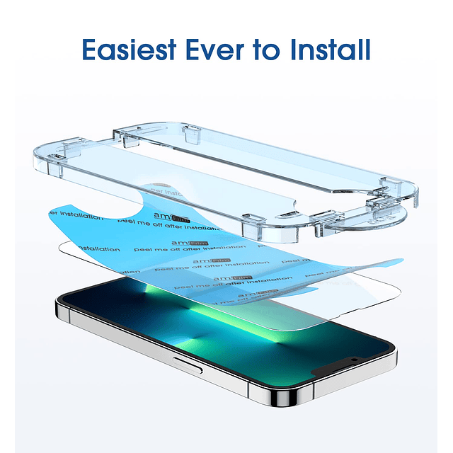 amFiIm Protector de pantalla de vidrio templado + protector