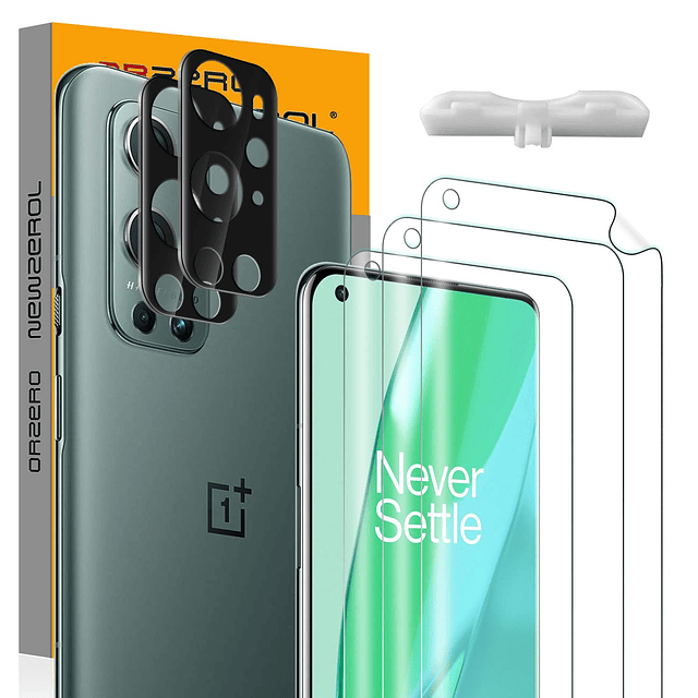 3+2 Compatible para OnePlus 9 Pro, Paquete de 3 Protectores