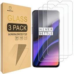 PAQUETE DE 3 Diseñado para OnePlus 6T / OnePlus 7 Vidrio tem