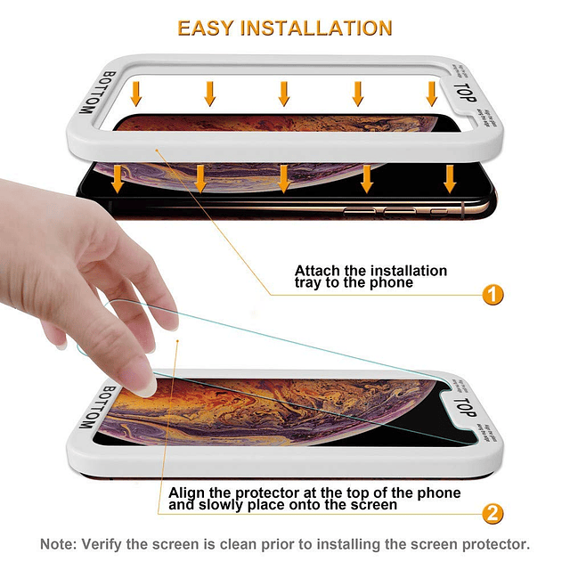 paquete de 2 diseñado para Apple iPhone 11 y iPhone XR 6,1 p