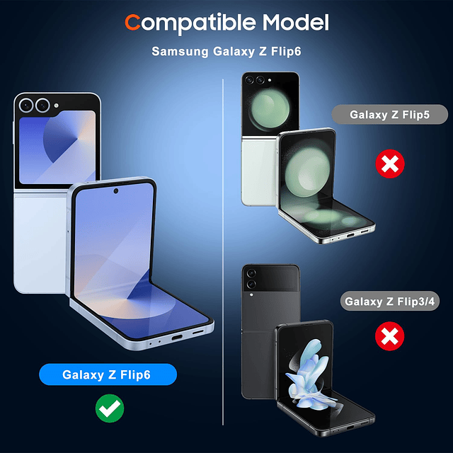 Protector de pantalla para Z Flip 6 – Bandeja de alineación