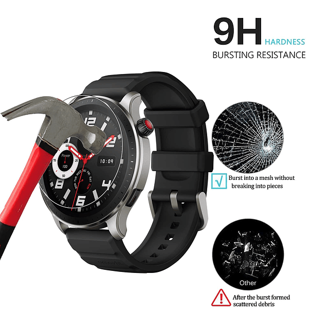 Protector de Pantalla de Vidrio Templado para Amazfit GTR 4