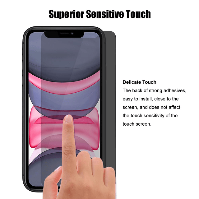 Paquete de 3 protectores de pantalla de privacidad para iPho