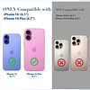 Compatible con iPhone 16 Plus y 16 Protector de lente de cám