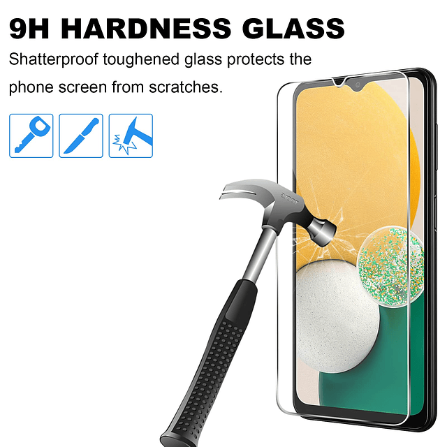 3+3 PACK Diseñado para Samsung Galaxy A13 5G Protector de Pa