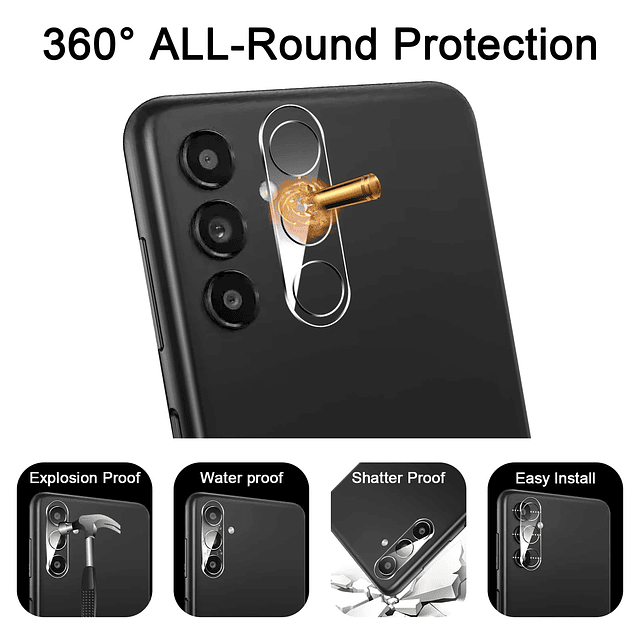 3+3 PACK Diseñado para Samsung Galaxy A13 5G Protector de Pa