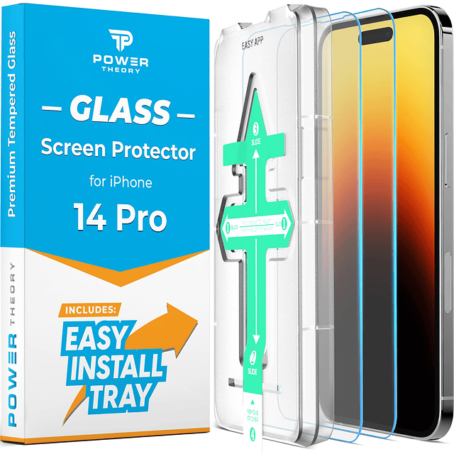 Paquete de 2 protectores de pantalla para iPhone 14 Pro Prem