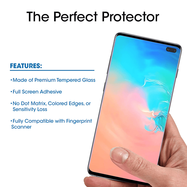 Ultra Glass Protector de pantalla para Galaxy S10 Plus, vidr