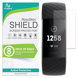 paquete de 8 Protector de pantalla para Fitbit Charge 4 3 SE