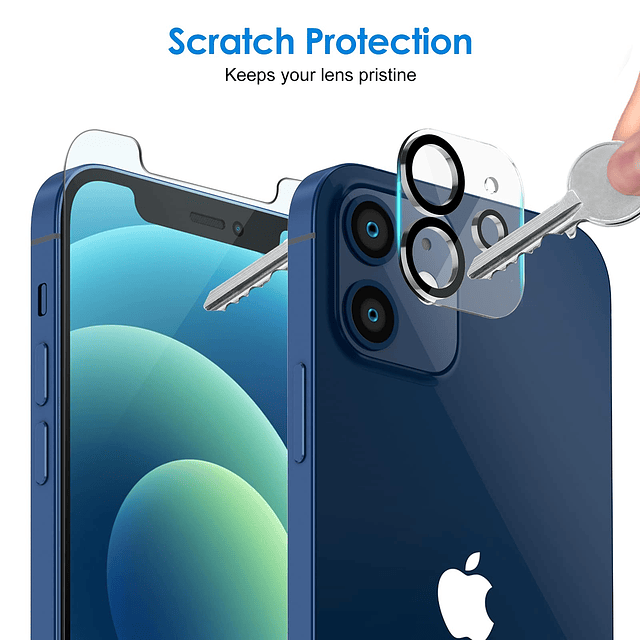 Protector de pantalla para iPhone 12 de 6,1 pulgadas con pro