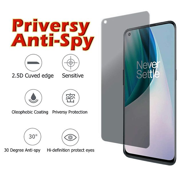 Ytaland Protector de Pantalla de Privacidad para OnePlus Nor