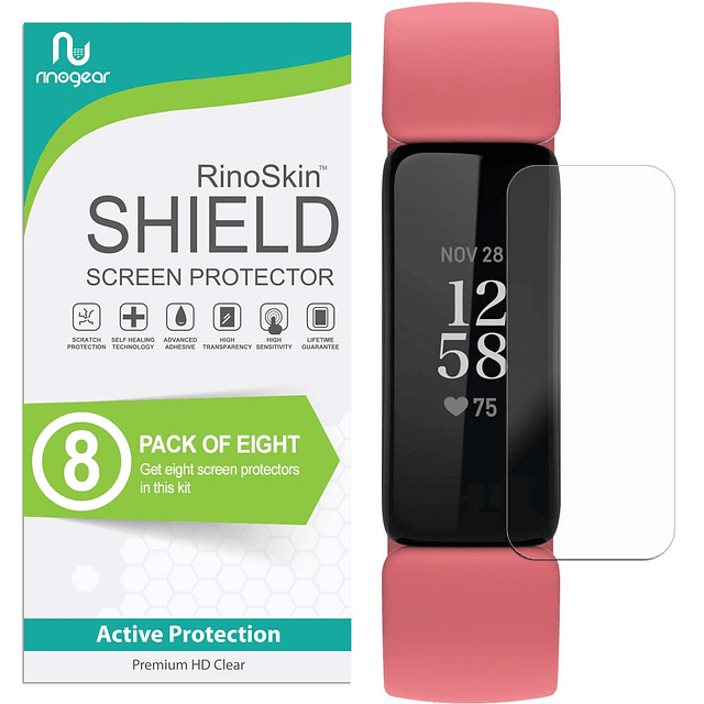 paquete de 8 Protector de pantalla para Fitbit Inspire 2 Pro