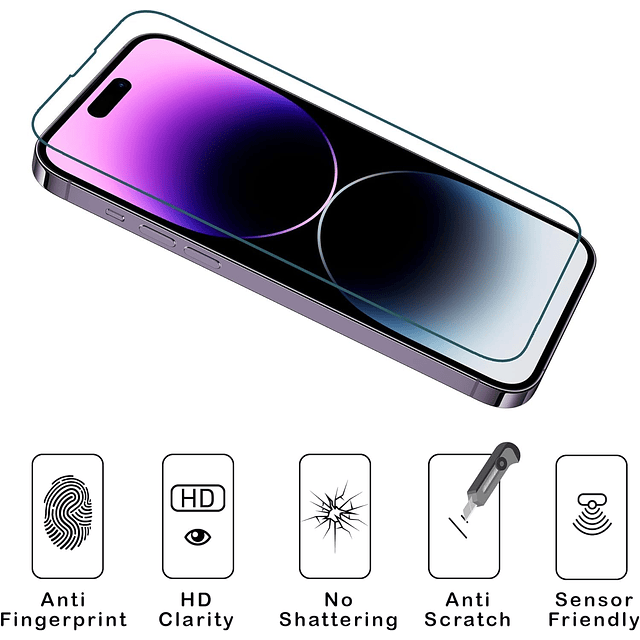 3+2 Paquete de protector de pantalla de vidrio templado para
