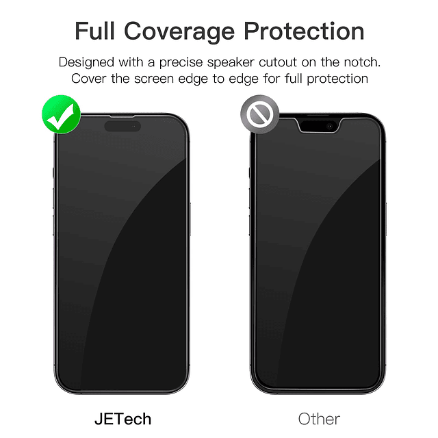 Protector de pantalla de cobertura total para iPhone 14 Pro