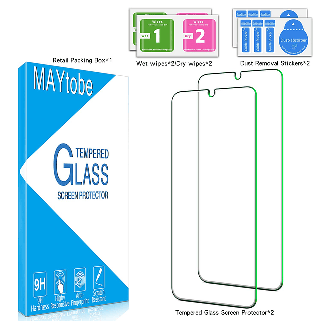 2 unidades Diseñado para Samsung Galaxy S23 5G Protector de