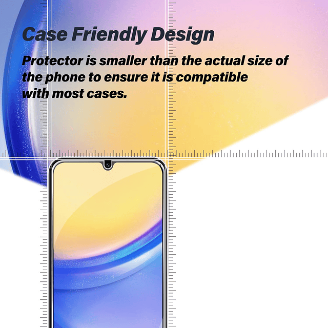 Galaxy A15 Protector de pantalla de vidrio templado + protec