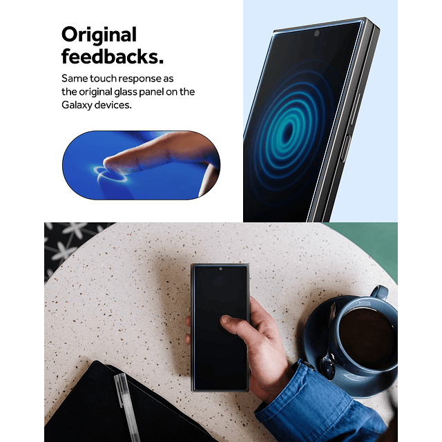 Snap Fit para Galaxy Z Fold 6 Protector de pantalla paquete