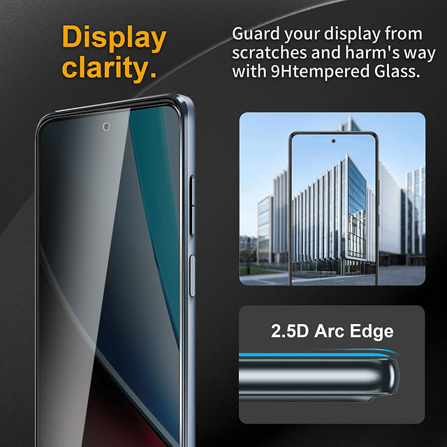 3 Pack Protector de Pantalla de Privacidad para Motorola Mot
