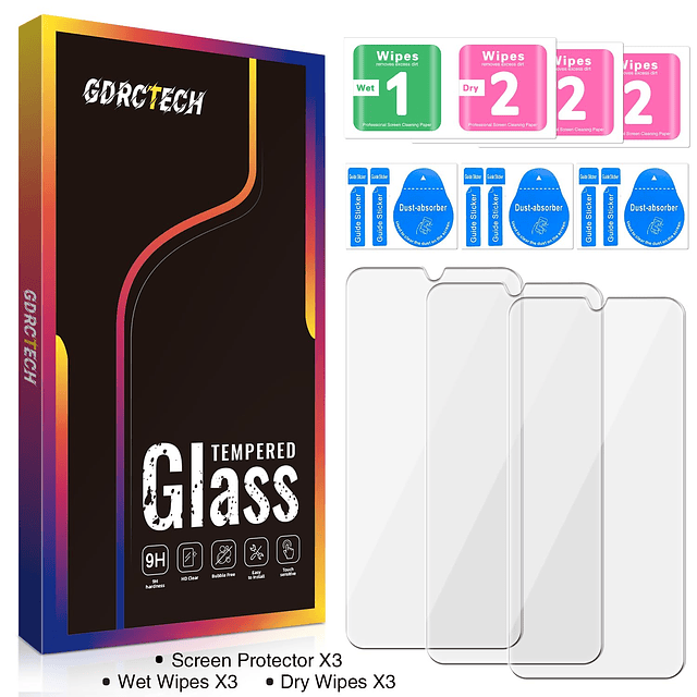 3-Pack Protector de Pantalla para Samsung Galaxy A25 5G / A2