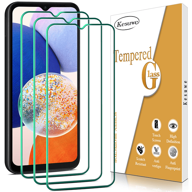 3-Pack Protector de Pantalla para Samsung Galaxy A14 5G Vidr