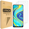 Paquete de 3 Diseñado para Xiaomi Redmi Note 9 Pro Vidrio te