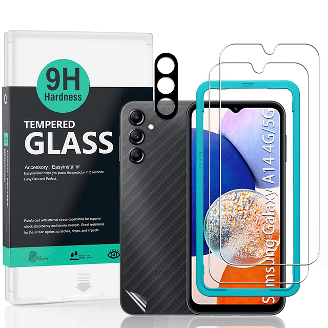 Paquete de 2 protectores de pantalla para Samsung Galaxy A14