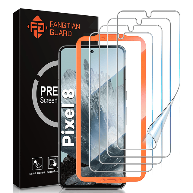 Paquete de 4 FANGTIAN para Google Pixel 8 Protector de panta