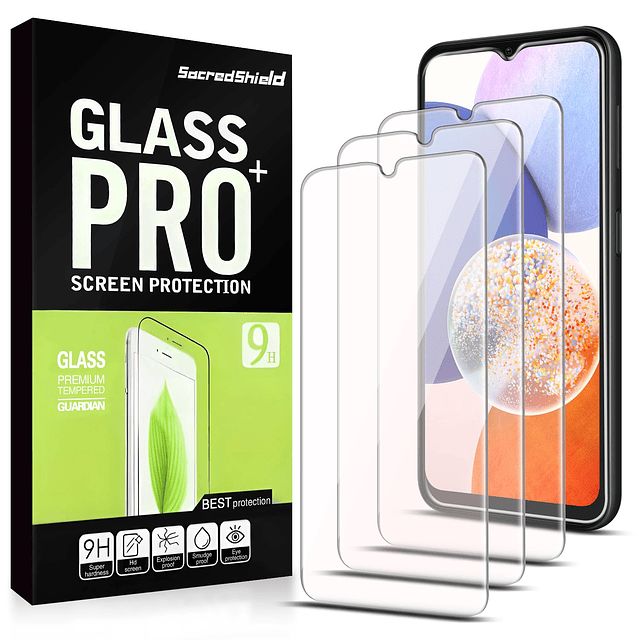 3-Pack Protector de Pantalla para Samsung Galaxy A14 5G Vidr