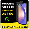 para Samsung Galaxy A54 5G Protector de Pantalla con Herrami