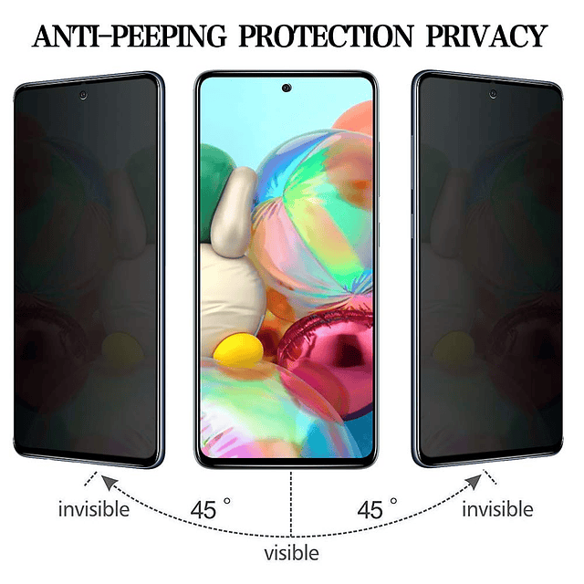 Protector de pantalla de privacidad para Samsung Galaxy A71,