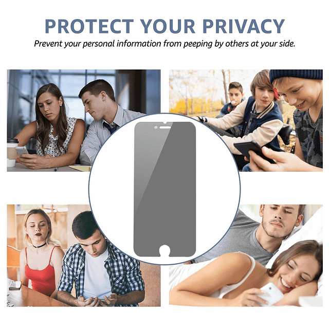 Paquete de 3 protectores de pantalla de privacidad para iPho