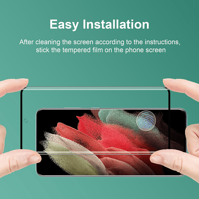2 unidades para Galaxy S21 Ultra Protector de pantalla de vi