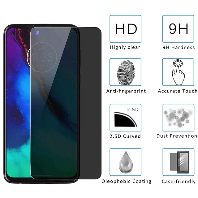 para Motorola Moto G Stylus 2020 Protector de Pantalla de Vi